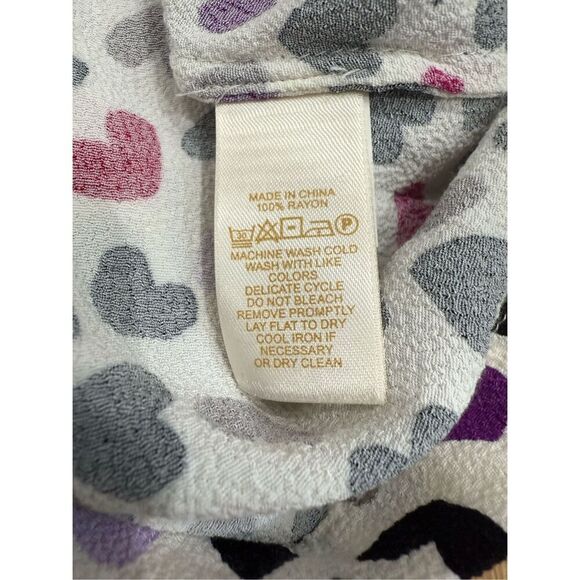 Kate Spade Girls Heart Print Top L - Picture 5 of 6